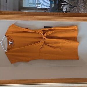 Nine West Cap Sleeve Tie Waist Dress